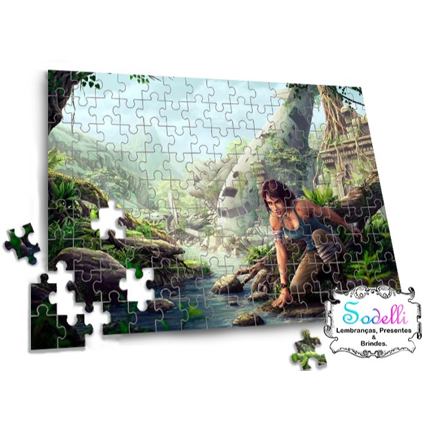 Quebra Cabeça Tomb Raider 120 | 60 | 40 | 18 Peças - Puzzle