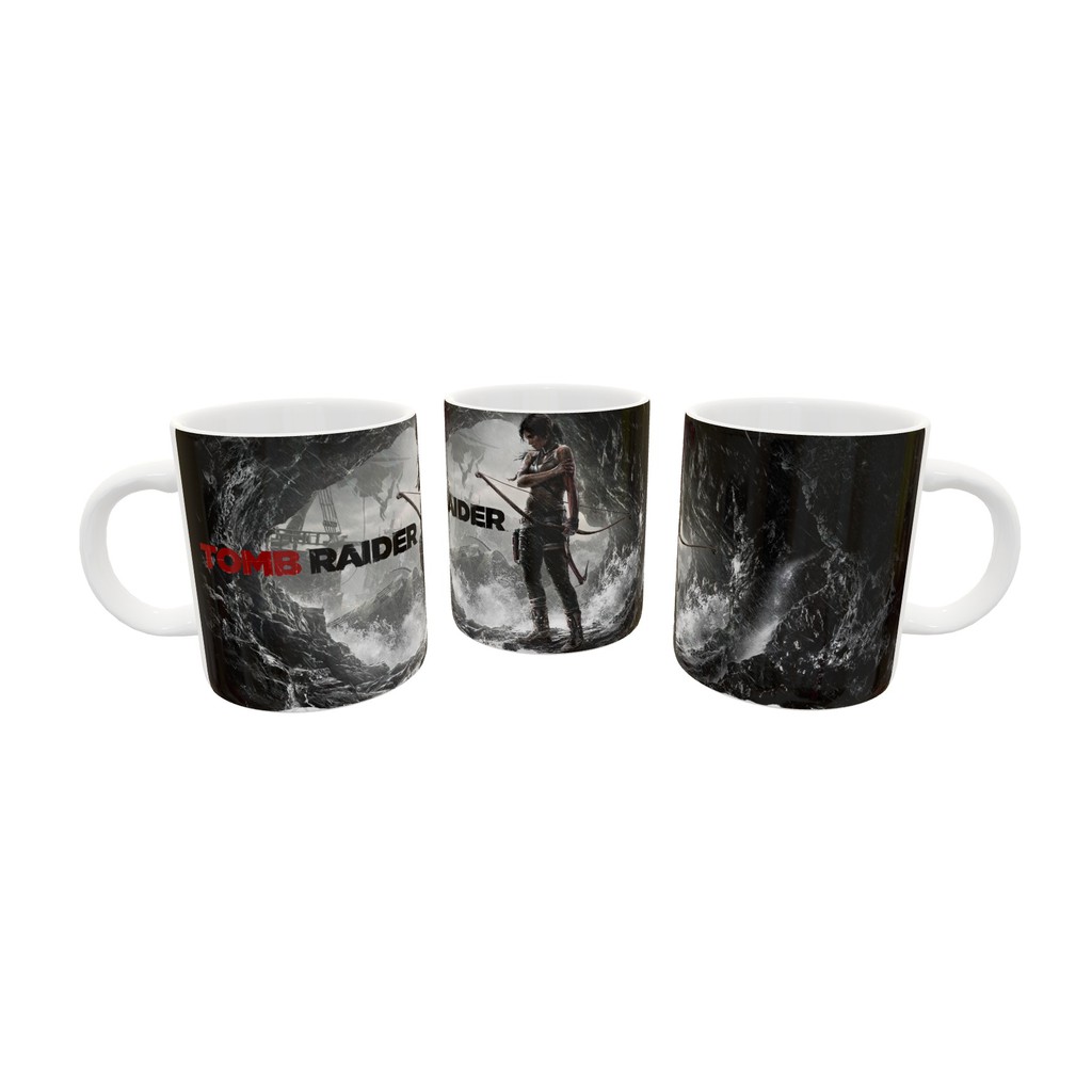 Caneca Tomb Raider Gamer Cerâmica 325 ml