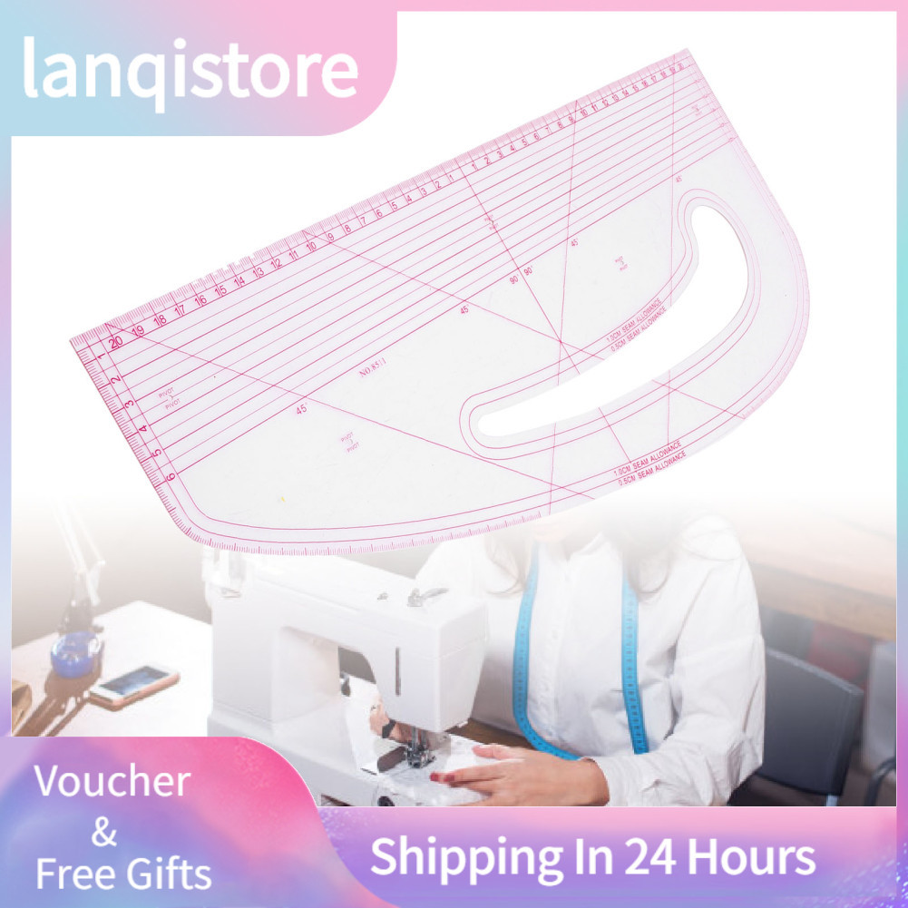 Lanqistore Pssopp Costura Padrão Criador Curva Régua Multi Função Garment Making Métrica para Desenhar Curvas Linhas
