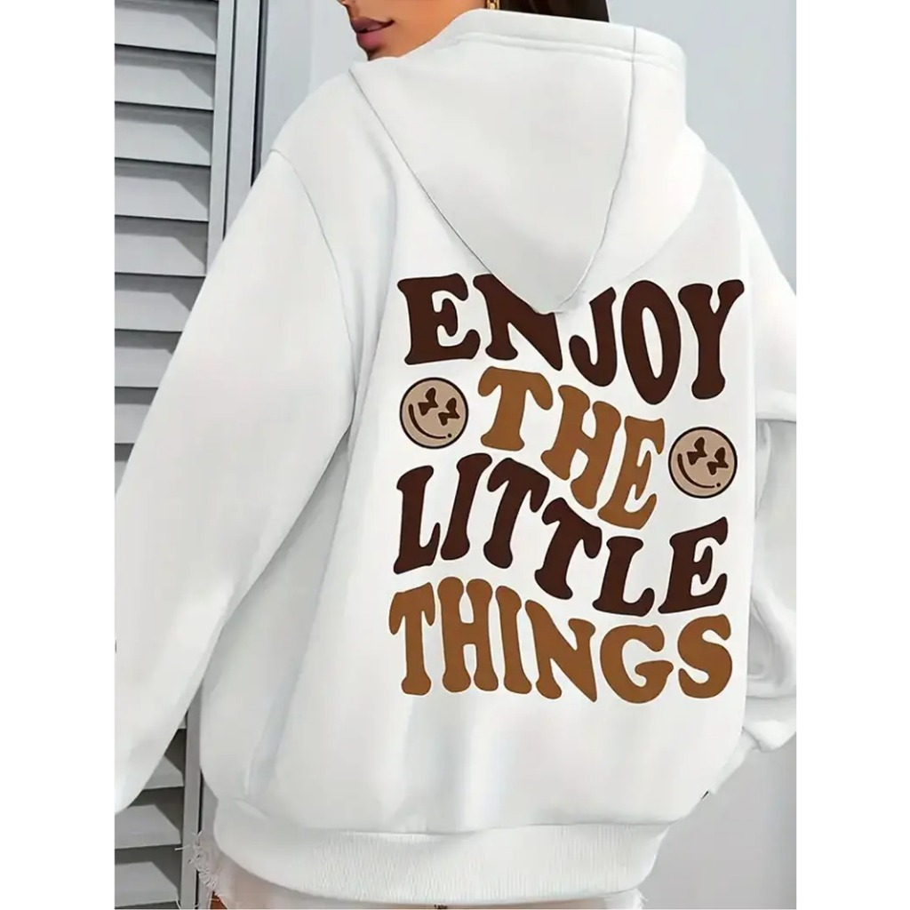 Moletom de Moda Unisex, Impressão de Letra 