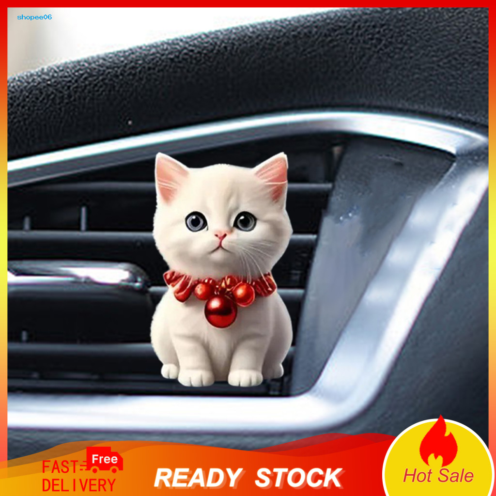 Cartoon Ornament Unique Ventilation Clip Design Universal Car Air Vent Portable Cats Dogs Easy Installation Acrylic Deco