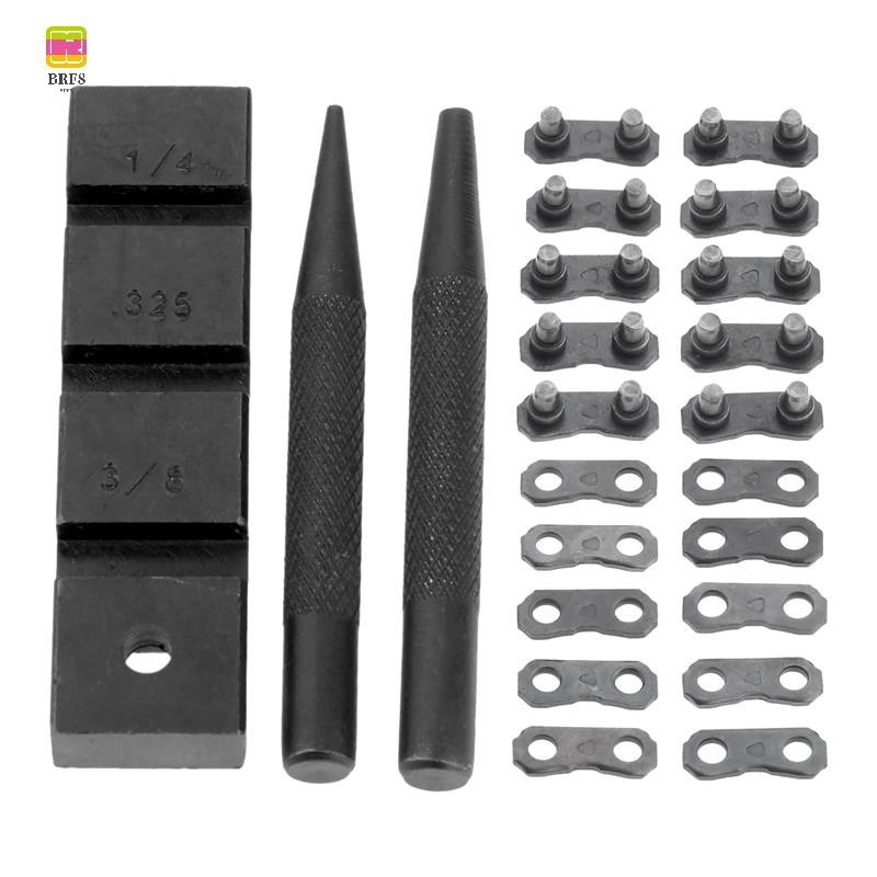 3PCS Serra De Bolso Corrente Conjunto De Ferramentas De Reparo De Peças De Reposição Acessórios Com 10 Conjuntos De 0,325 Pol . De Junção De Correntes De Motosserra