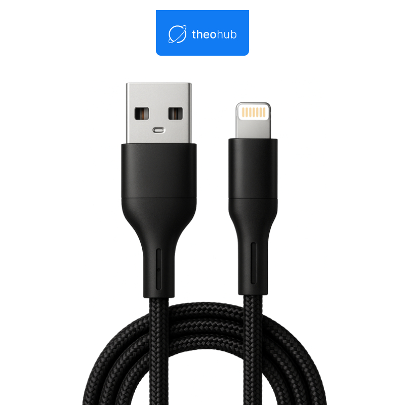 ⚡Cabo Carregador Rápido iPhone Lightning Nylon Trançado Reforçado 1m Durável USB Compatível Apple