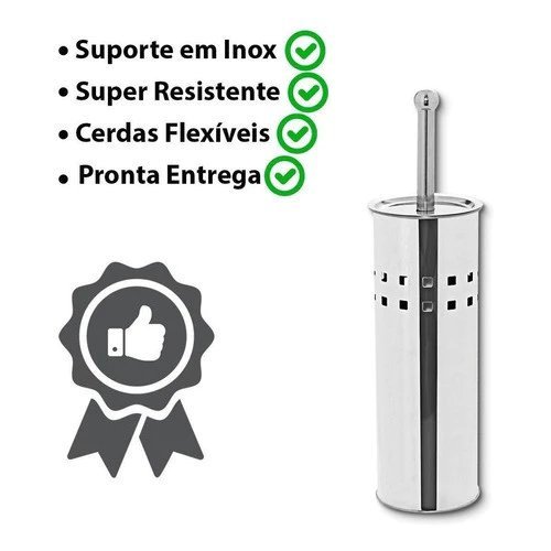 Escova Sanitária com Base em Aço Inoxidável, Cerdas de Nylon Firmes e Duráveis, Design Compacto