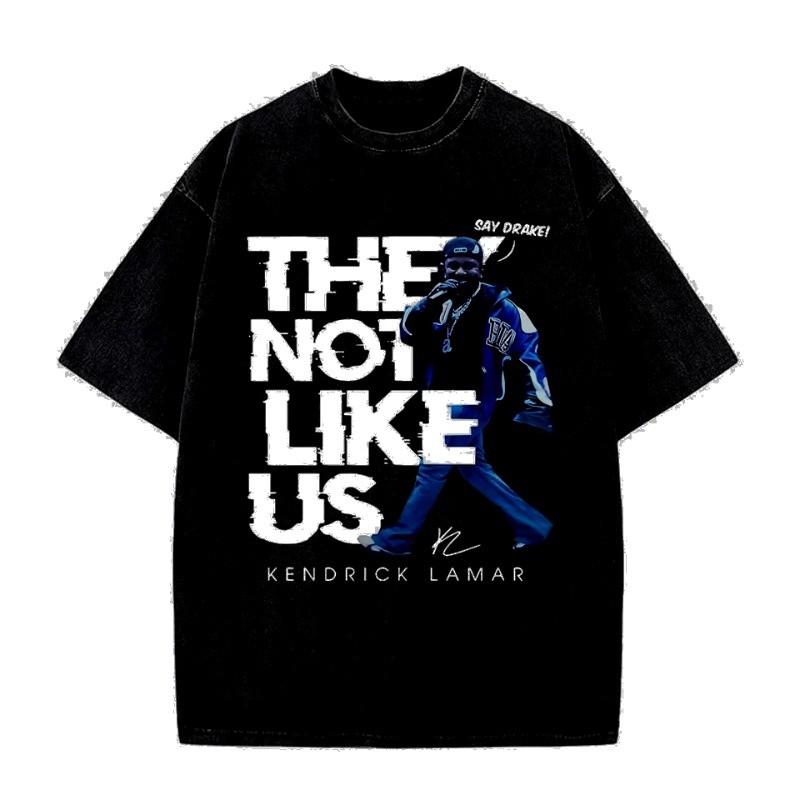 Camisa vintage rapper kendrick lamar álbum merch Blusa Hip hop Camiseta 100% Algodão