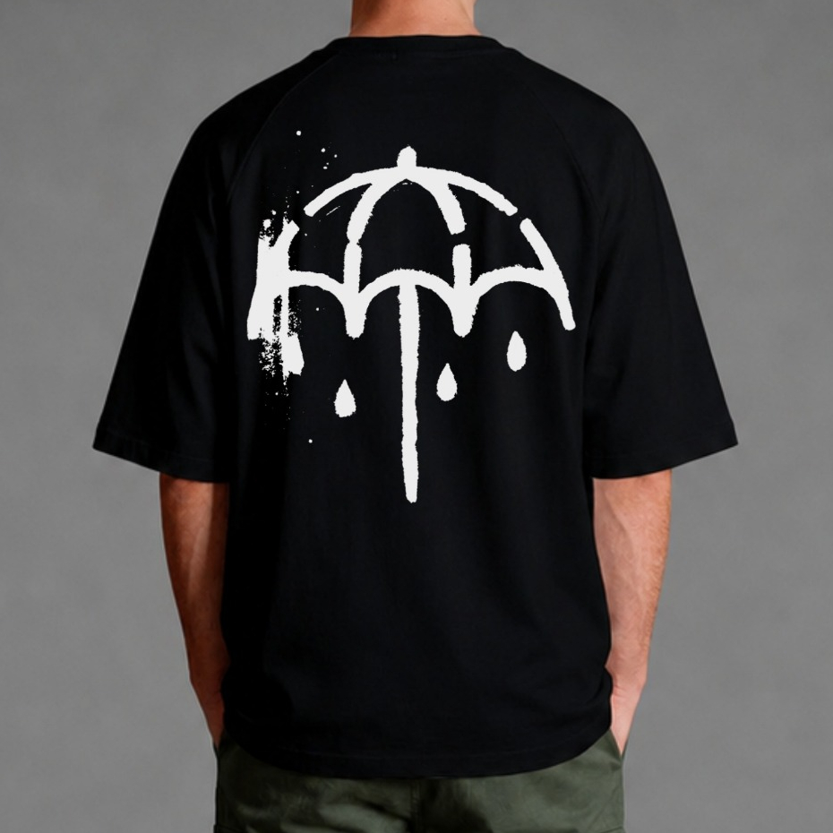 Camiseta Oversized BMTH That's The Spirit Estampa Streetwear Dark Fan Merch Y2K Unissex