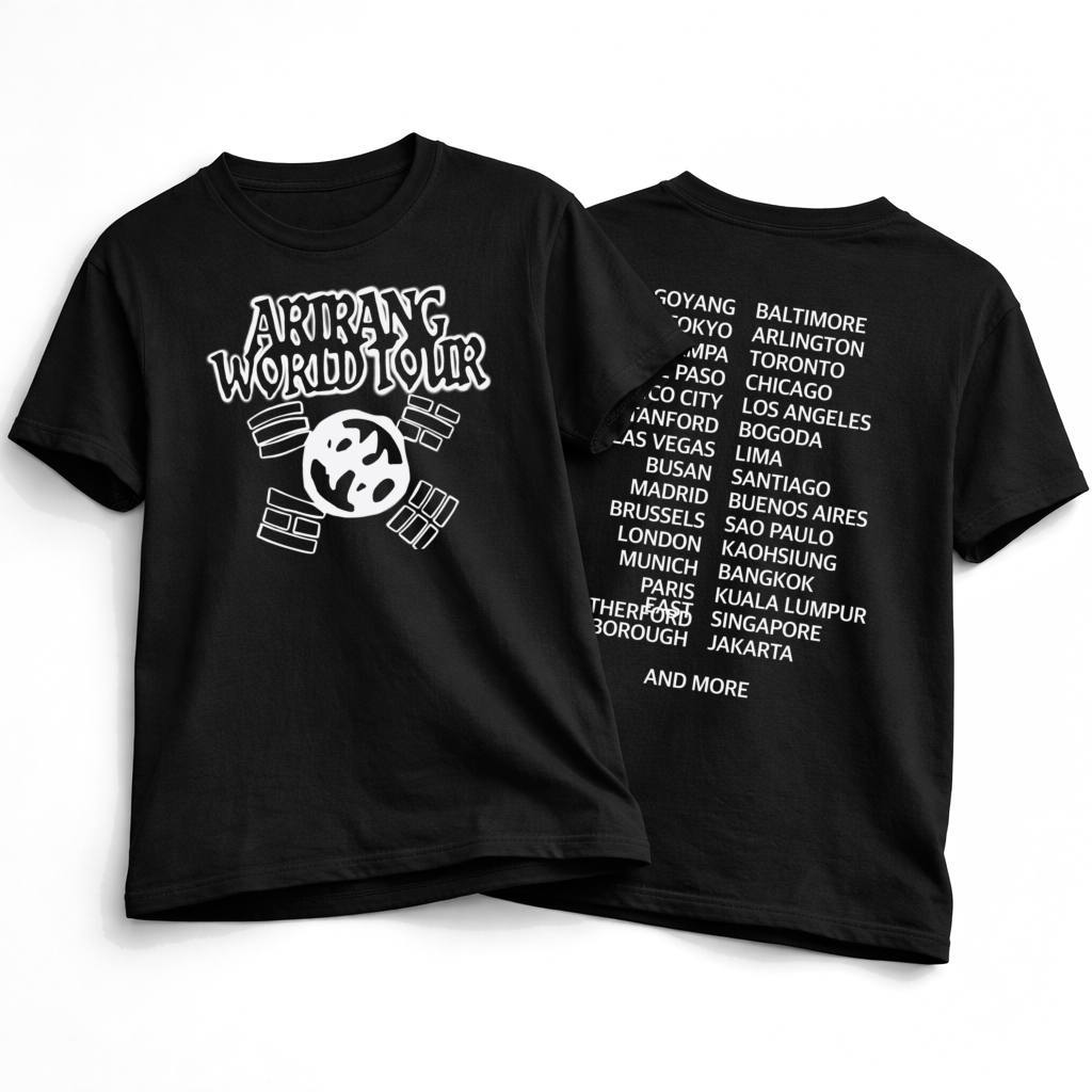 Camiseta BTS Arirang Fanmade Algodão Estilo Merch Premium Kpop Army