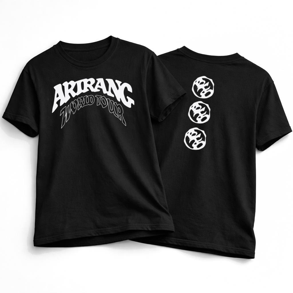 Camiseta BTS Arirang Fanmade Estilo Merch Premium Kpop Army Algodão