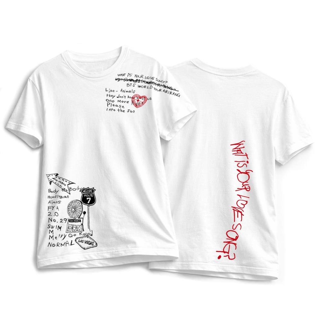Camiseta Bangtan Arirang Inspirada no Merch Algodão Premium Estampa DTF Unissex