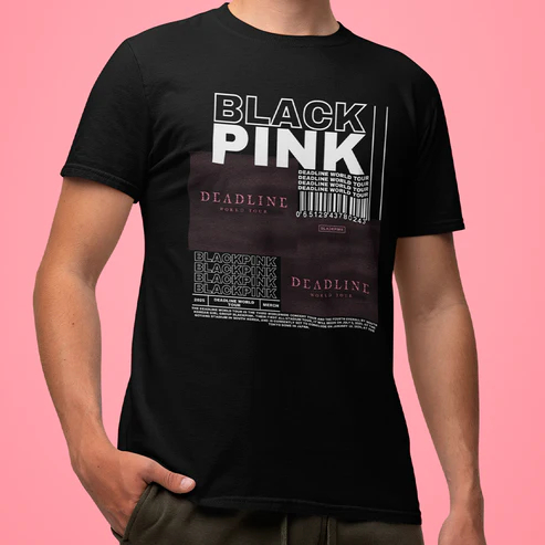 Camisa Premium Blackpink Deadline Merch Camiseta 100% Algodão
