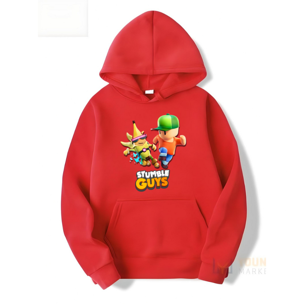 Moletom Canguru Infantil  Stumble Guys Jogo Game Roblox Tamanho 06 ao 16 Game Blusa Masculina e Feminina Unissex Kids