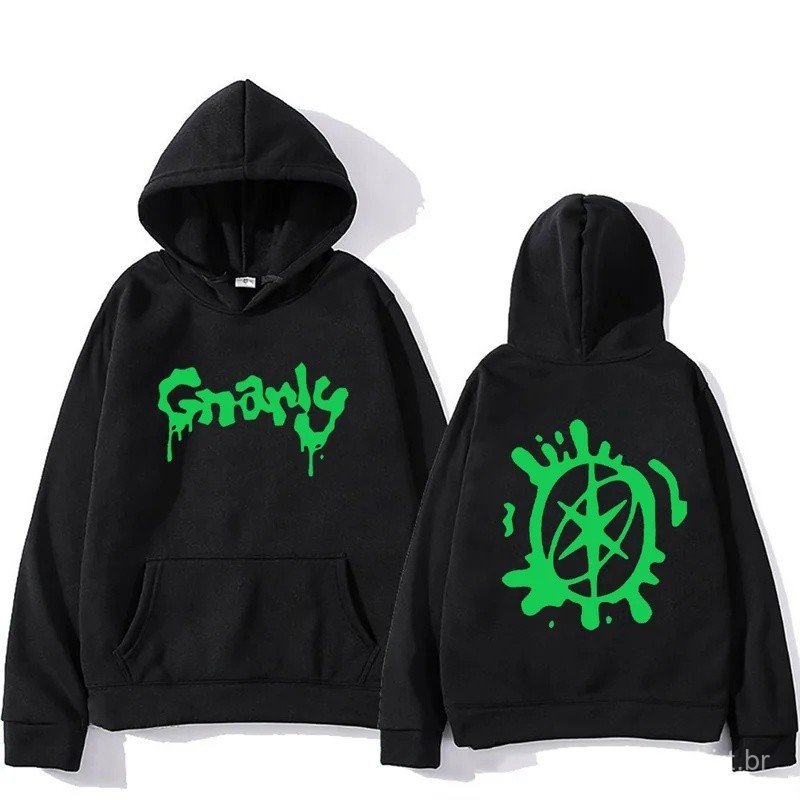 Katseye Merch Gnarly Logo Printed Hoodie Men Women Casual oversized hoodie Fashion Casual HipHop Sweatshirt Harajuku Uni