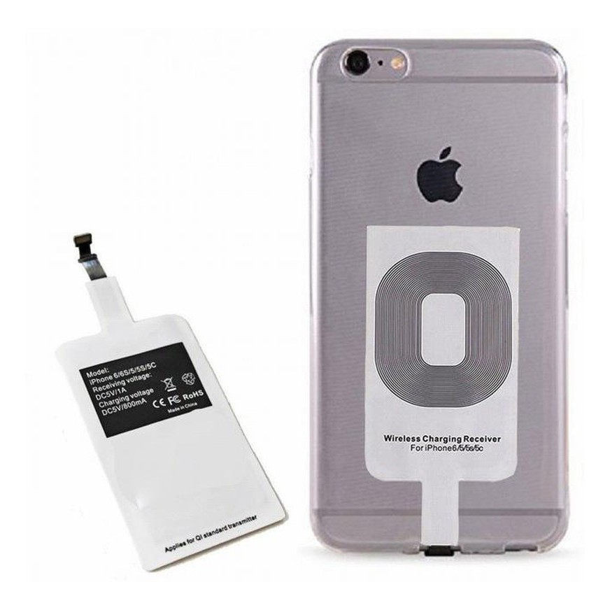 Kit Carregador com Manta Wireless Sem  Fio Qi para iPhone 5 5s 6 6s 7 X