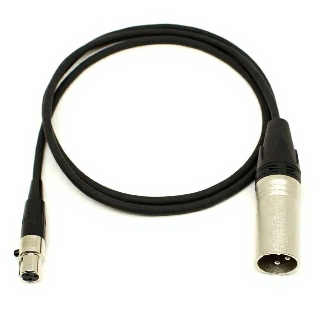 Cabo Mini XLR 3 Pinos para XLR 1m para Broadcast