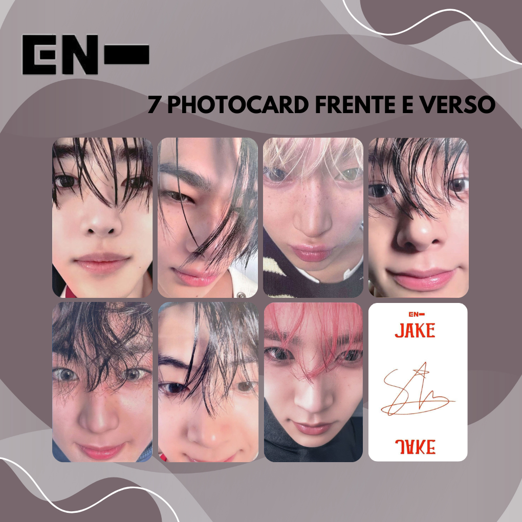Enhypen photocard SCAN selca daydream broadcast frente e verso FANMADE - ENVIO EM 2 ÚTEIS