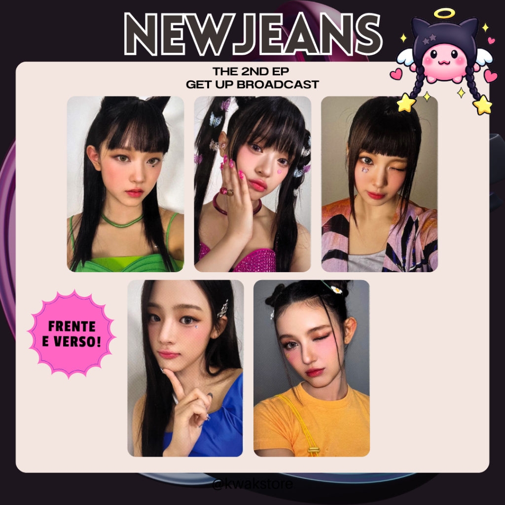 Photocards NewJeans - Get Up Broadcast - Fanmade - Kpop