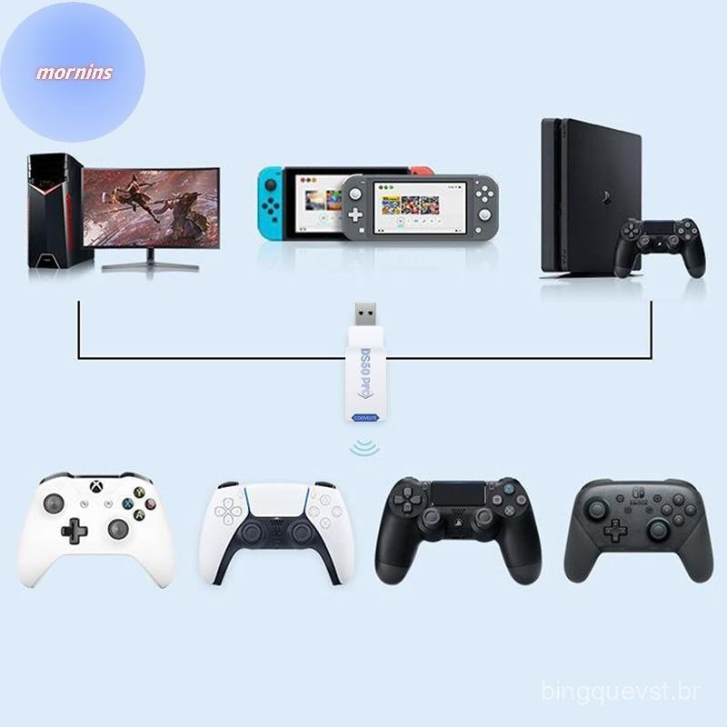 MORNIN Coov DS50 pro Para Controlador PS5 Adaptador PS4/Switch/PC Multi Player BR