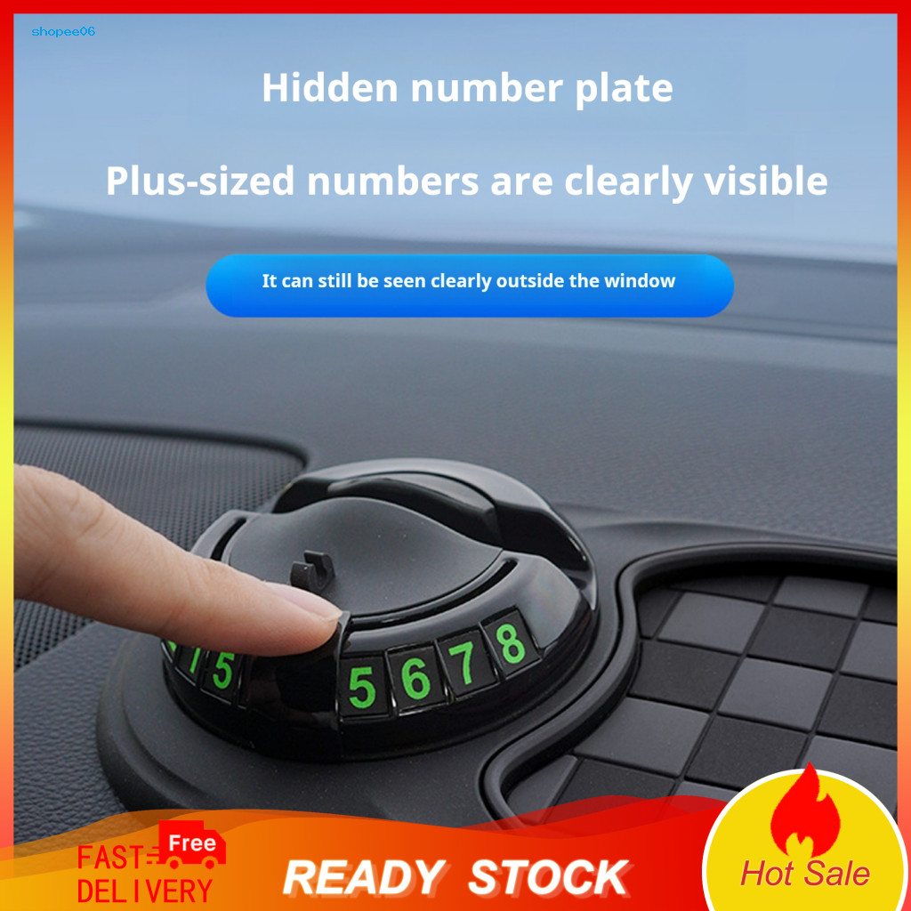 Non-slip Car Dashboard Grip Pad Mat with Phone Holder Anti-slip 360° Rotating – Wear-resistant Easy for Secure for So