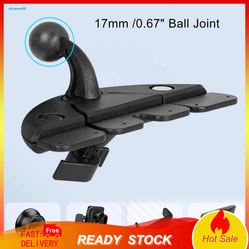 360 Degree Rotation Phone Holder C.d Slot Car Mount 360° Rotating Clip with Anti-slip Pad Universal Smartphone for Sams