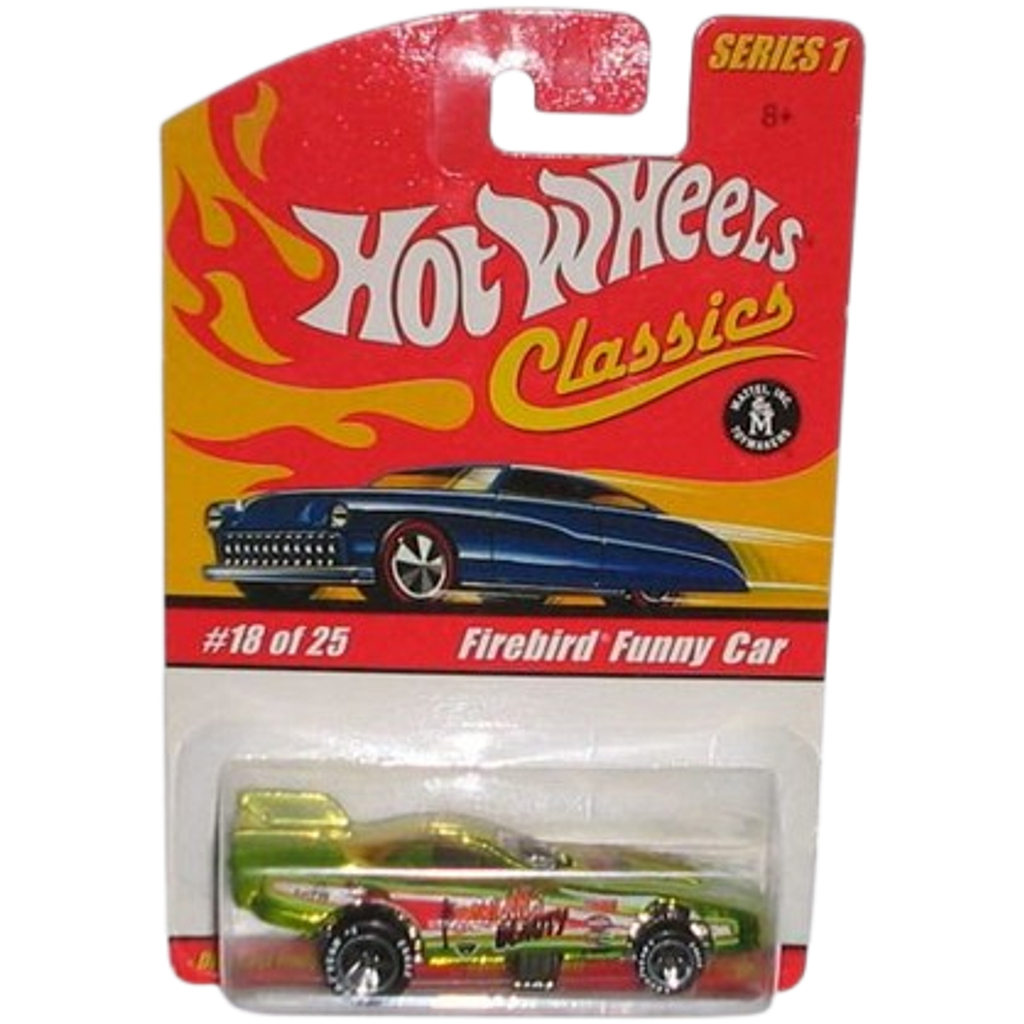 HOT WHEELS CLASSICS PONTIAC FIREBIRD FUNNY CAR VERDE 2005 LACRADA