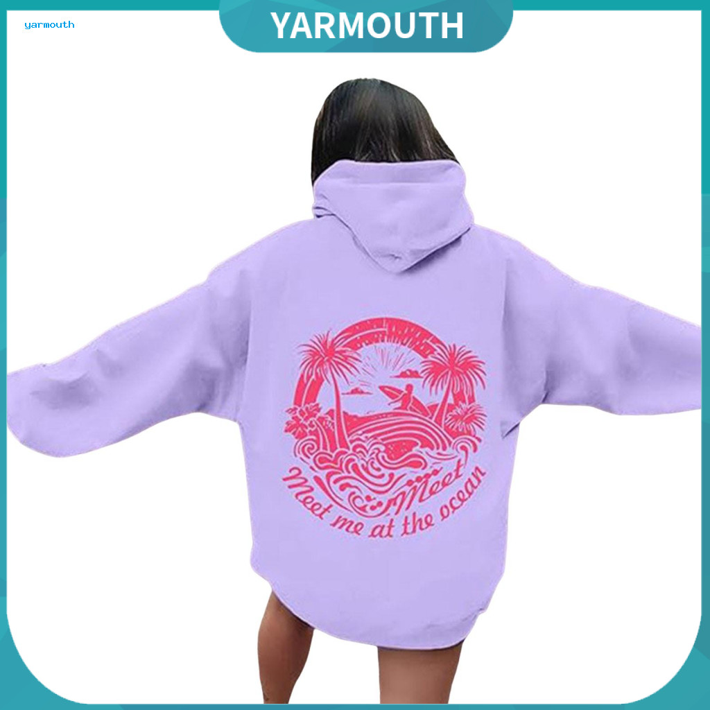 Women Graphic Hoodie Long-sleeve Hooded Pullover Women’s Pink Long Sleeve with Pocket Loose Fit Plush Sport Top for Fa