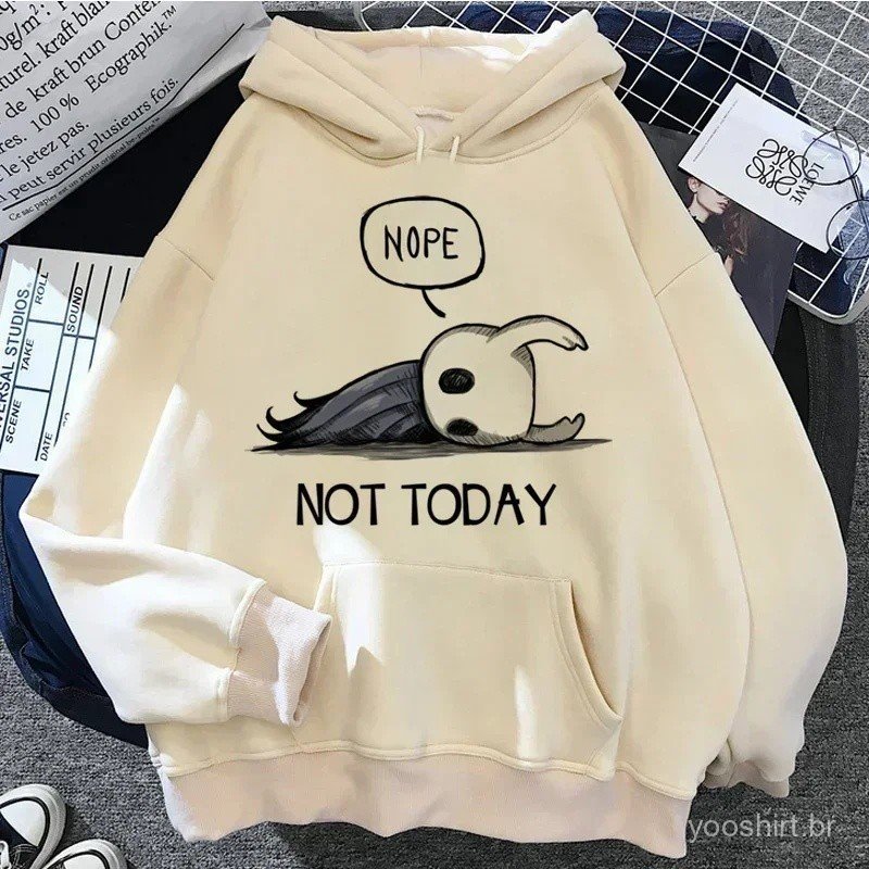Hollow Knight Hoodies Men Korea Ulzzang Grunge Y2k Aesthetic Fmale Autumn and Winter Pullover Hoddies Graphic Streetwear