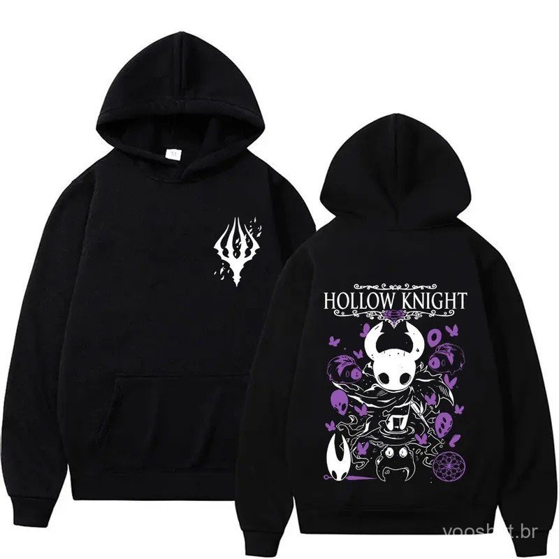 Hot Sale Hollow Knight Graphic Hoodie Men's Women's Game Lover Merch Hooded Sweatshirt Unisex Cartoon Oversized Pullover