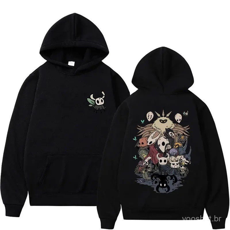 Game Hollow Knight Graphic Hoodie Men Women Fashion Vintage Oversized Streetwear Unisex Premium Fleece Cotton Pullover H