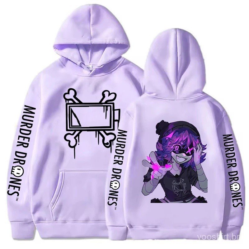 Anime Murder Drones Hoodie Fashion Women Aesthetic Graphic Funny Uzi Hoodies Unisex Cartoon Pullover Trend Hooded Sweats