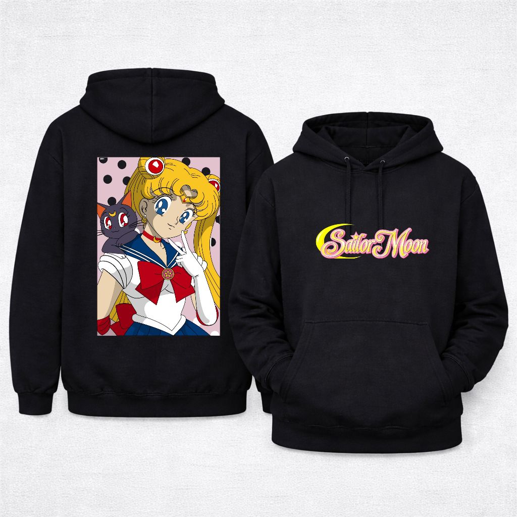Agasalho Casaco Feminino Estilo Kawaii Anime Magical Girl Lua Flanelado Por Dentro Street