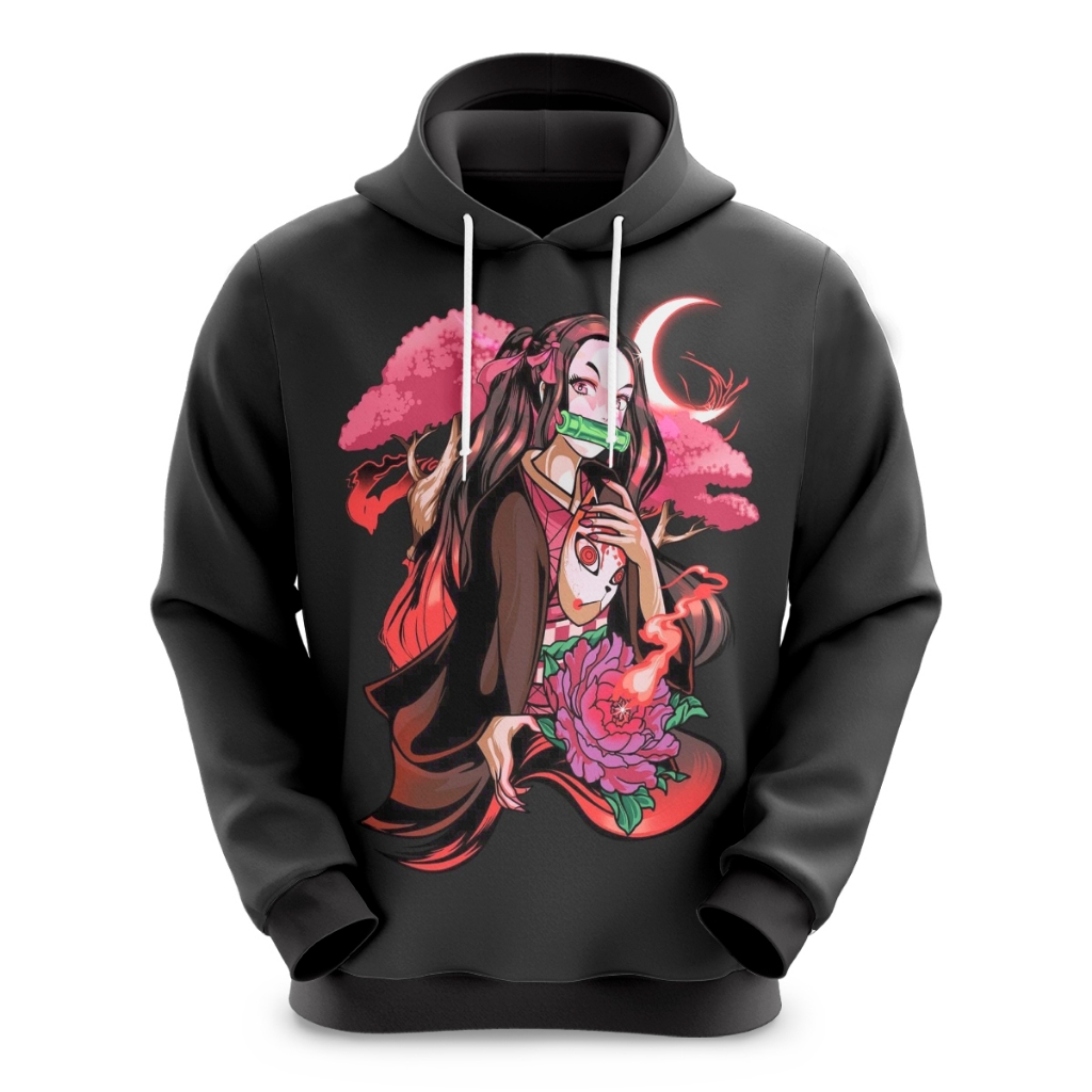 Blusa de Moletom Sublimado Infantil Anime Nezuko Novidade