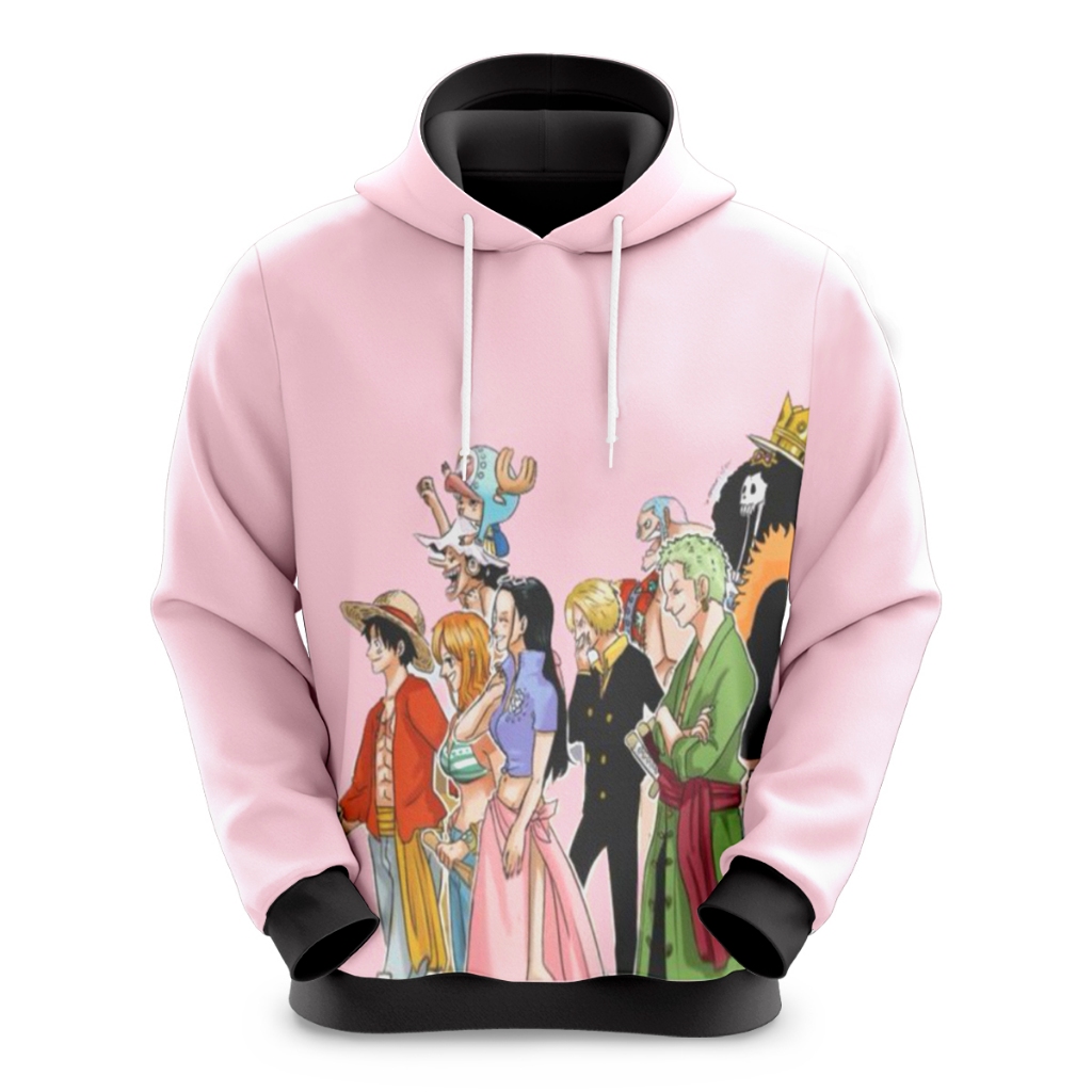 Blusa de Moletom Sublimado Infantil Anime Luffy Bando