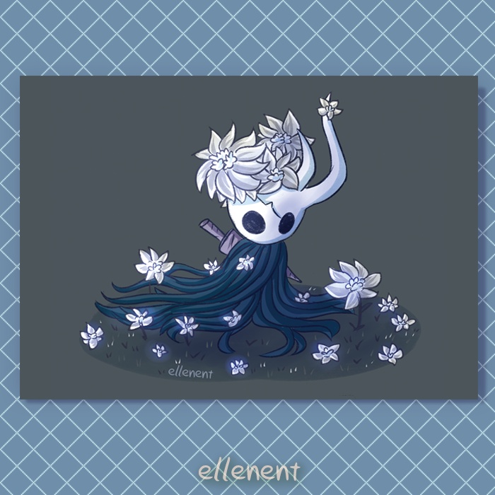 Print Hollow Knight Shade e Receptáculo Quebrado - Broken Vessel