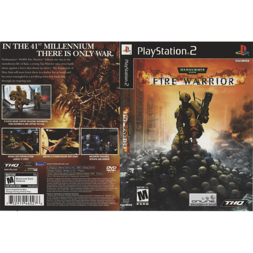 Warhammer 40,000- Fire Warrior - PS2