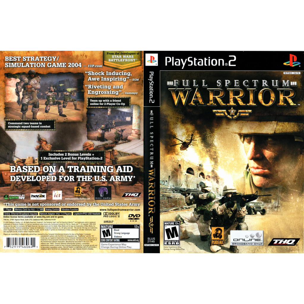 Full Spectrum Warrior - PS2