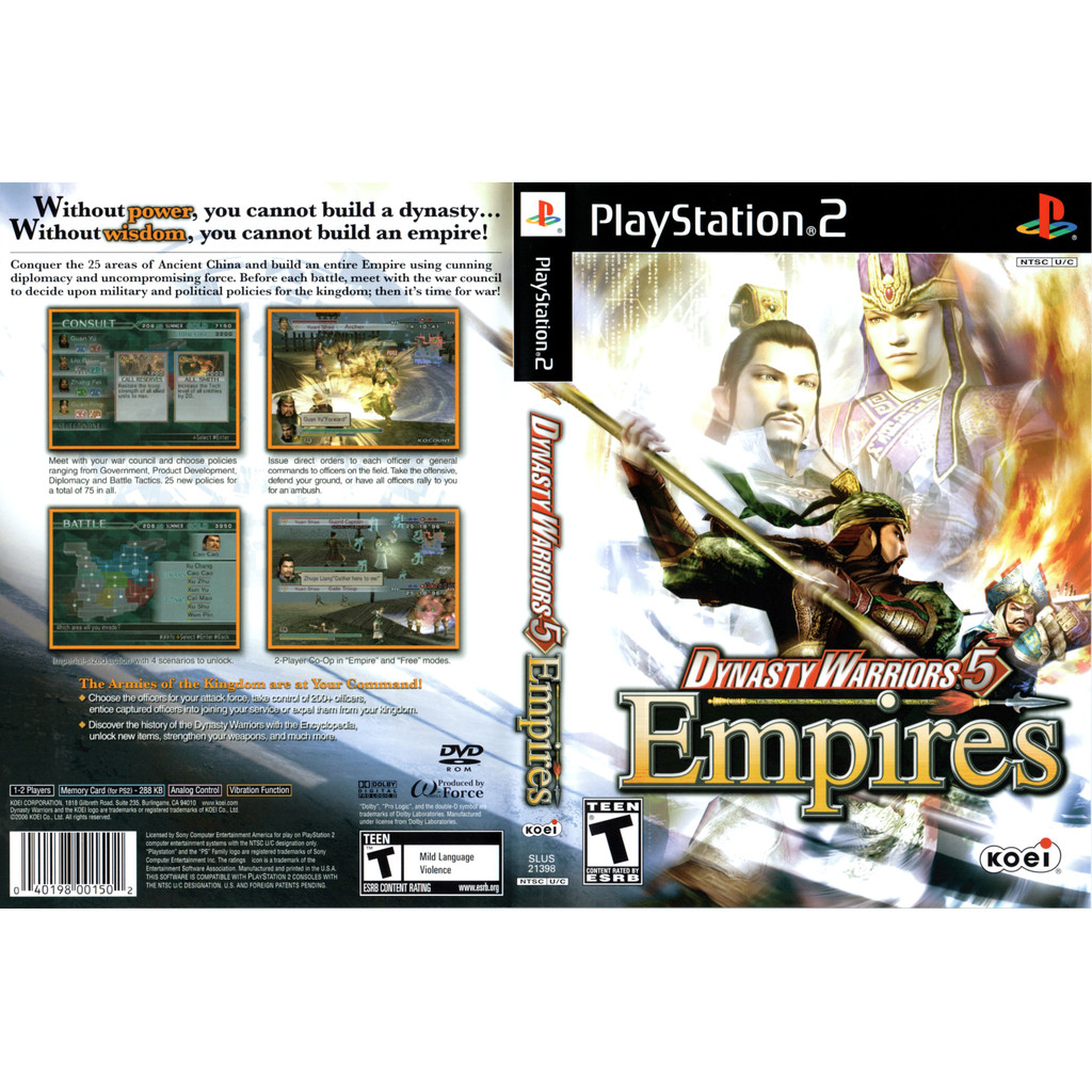Dynasty Warriors 5: Empires - PS2