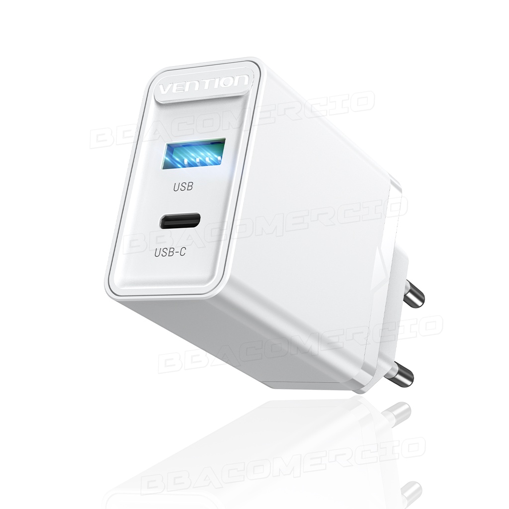 Carregador Vention Turbo Usb-c Qc 3.0 Mini 20w Fast Charge