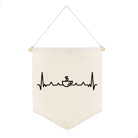 Flâmula Coffe Heartbeat || Decor Decoração Tumblr Aesthetic Pinterest Pentagrama