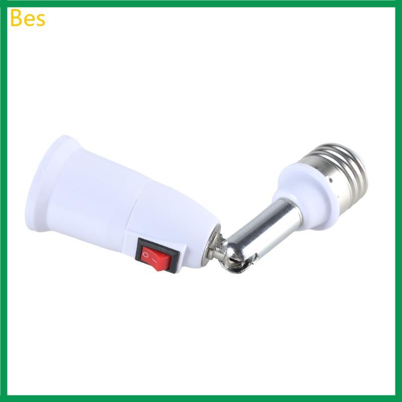 Bes E27 A E27 Extensor Soquete Base Média Lâmpada Dobrável 180 Graus