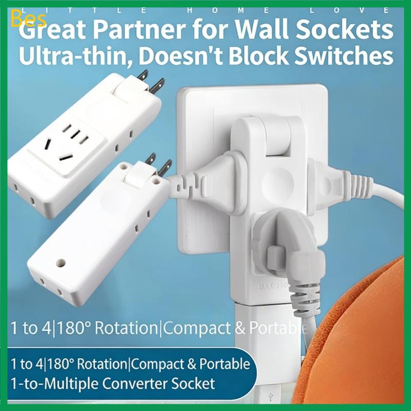 Bes 8 11 Tomada Elétrica Extensão Adaptador Plugue Rotativo 180 Graus