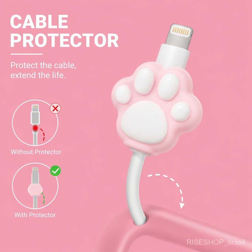 180 Pcs Capa Protecao Cabo Energia Estilo Exclusivocapa Protetora Para Cabo De Dados