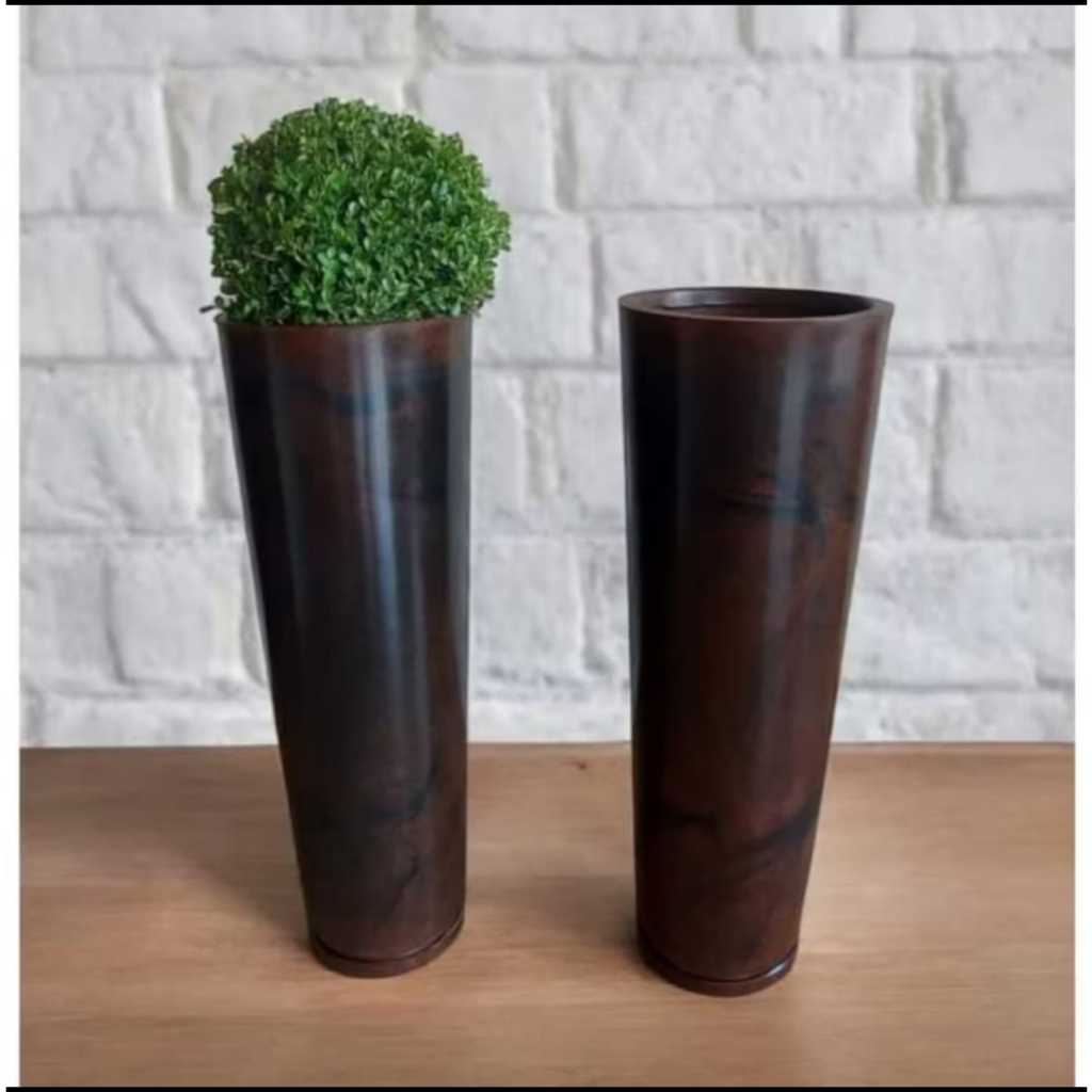 Kit 2 vasos ibiza slim e 1 bacia mini premium