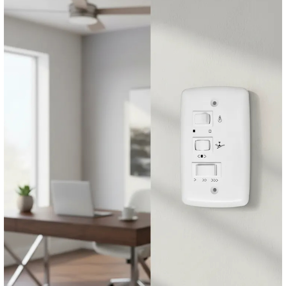 Chave Controle Velocidade Ventilador de Teto Capacitivo 127V 220V