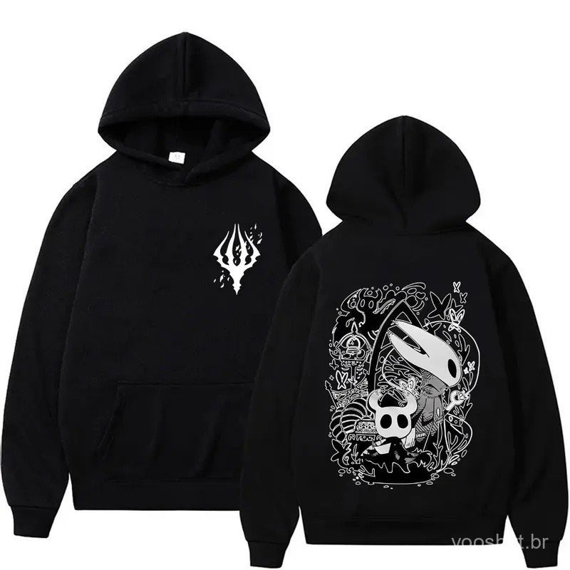 Game Hollow Knight Graphic Hoodie Men Women Clothing Casual Oversized Streetwear Male Vintage Fleece Hoodies Fans Gift h