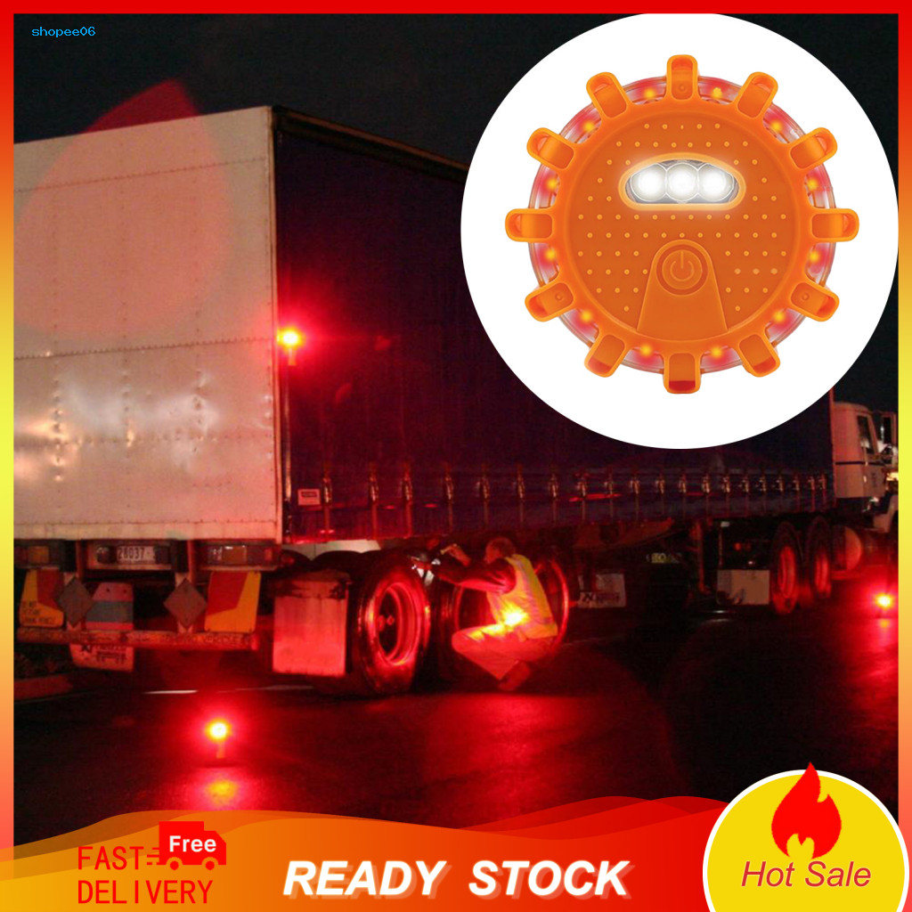 Magnetic Car Safety Light Warning 2 Pcs Led Lights with 9 Flash Modes Super Bright Waterproof Beacons Battery Operated f