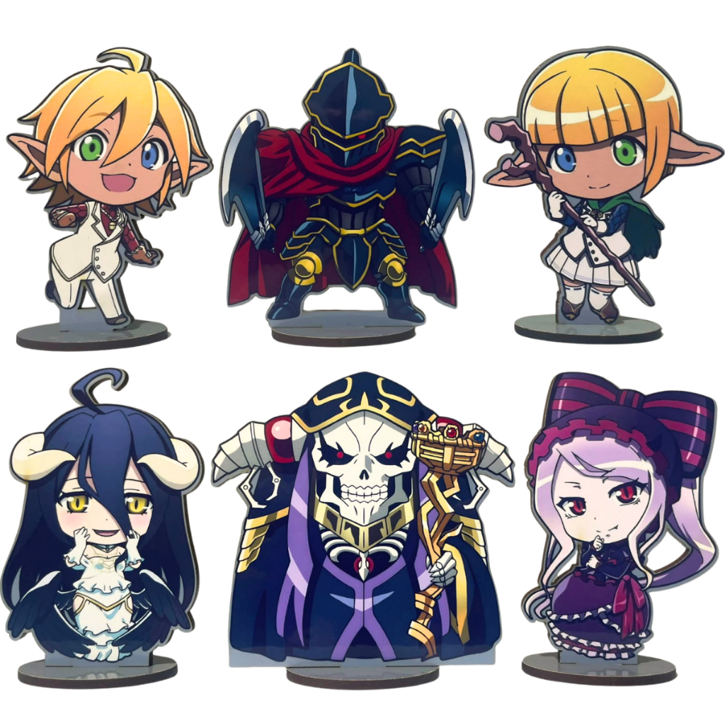 Totem Overlord Ainz ooal gown decoração presente anime para otaku boneco estilo action figure albeto mare aura shalltear