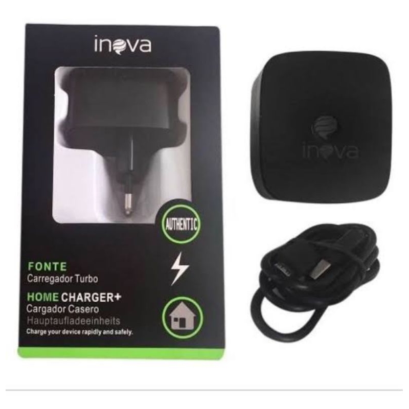 Carregador de Parede Turbo Inova K5002 c/ Cabo Usb CAR-K5002