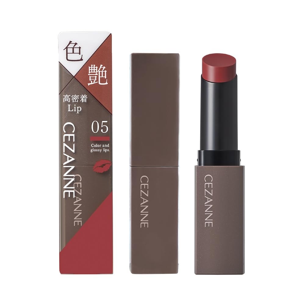 Cezanne Lip Color Shield Gel Lipstick - Long-lasting Vibrant Colors (3.7g)
