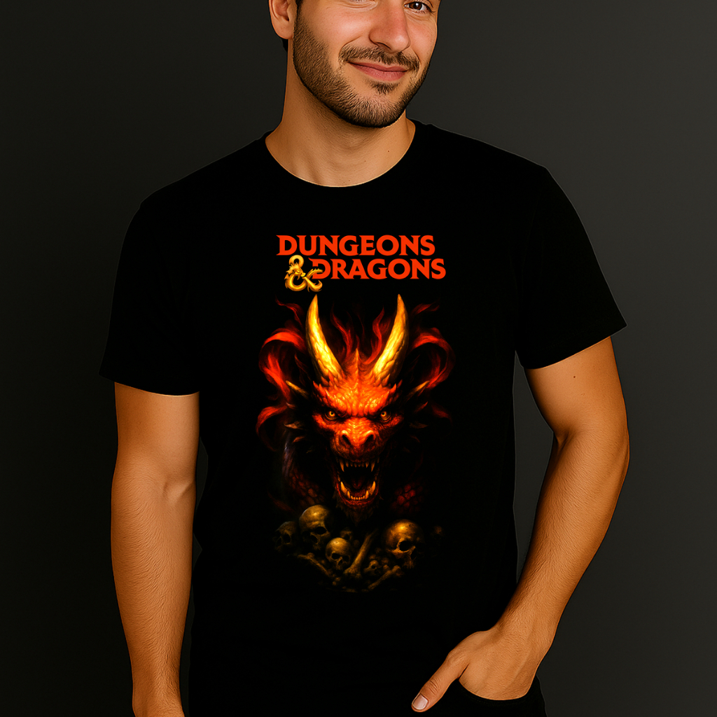 Camiseta Dungeons and Dragons RPG 100% Algodão Unissex