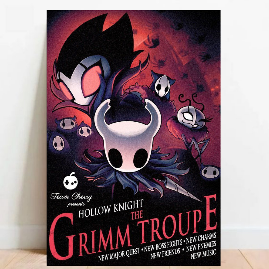 Quadro Placa Decorativa Poster Geek Hollow Knight Gamer video games decoração 06